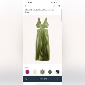 Giselle pleated cutout maxi dress